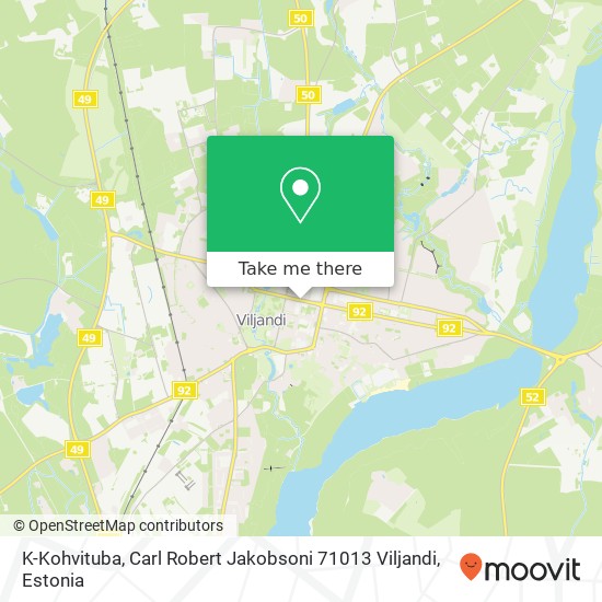 K-Kohvituba, Carl Robert Jakobsoni 71013 Viljandi map