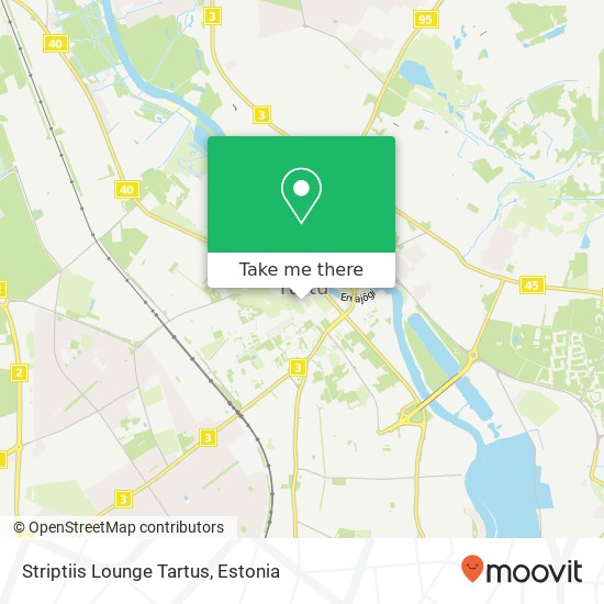 Striptiis Lounge Tartus map