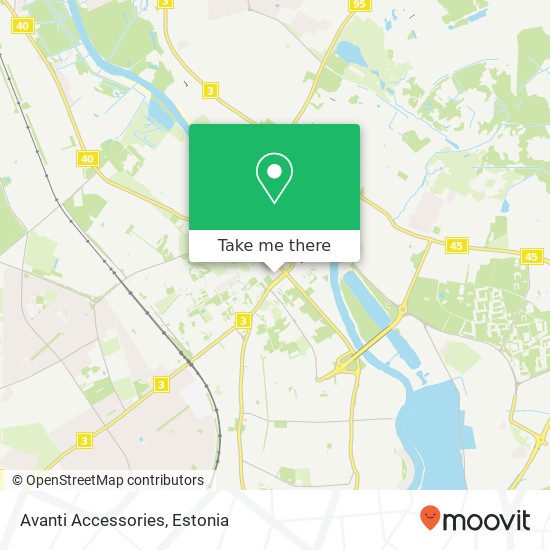 Avanti Accessories, Riia 51004 Tartu map