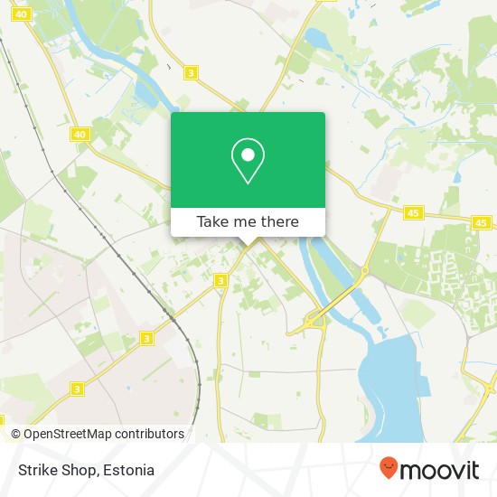 Карта Strike Shop, Riia 51003 Tartu