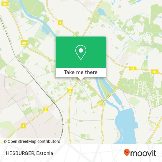 HESBURGER, Aleksandri 51004 Tartu map