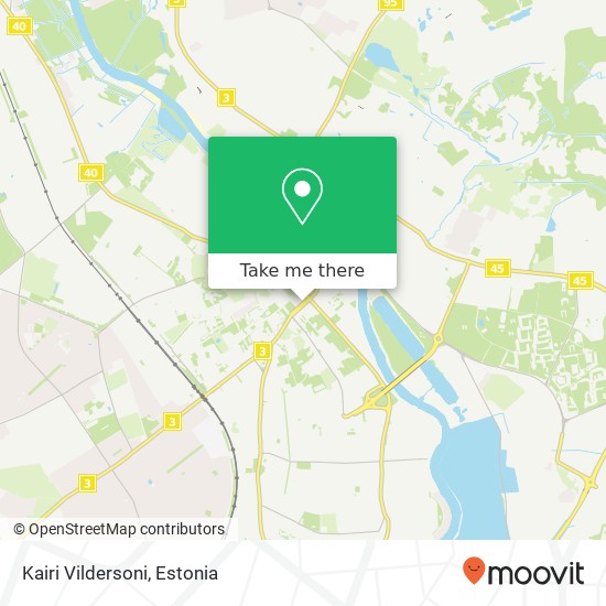 Карта Kairi Vildersoni, Riia 51004 Tartu