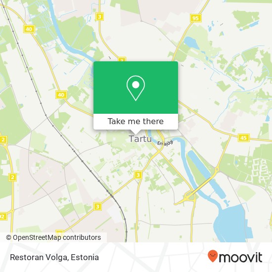 Карта Restoran Volga, Küütri 1 51007 Tartu
