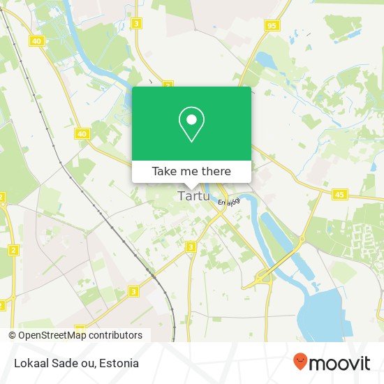 Карта Lokaal Sade ou, Rüütli 4 51004 Tartu