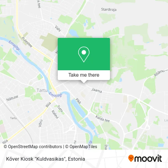 Kõver Kiosk "Kuldvasikas" map