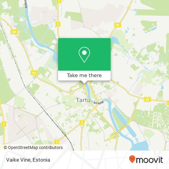 Карта Vaike Vine, Vabaduse puiestee 51005 Tartu