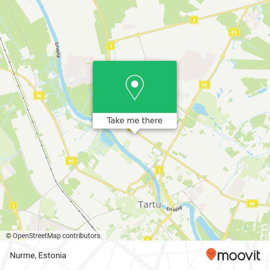Карта Nurme, Staadioni 51008 Tartu