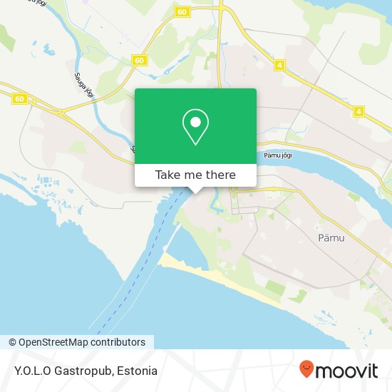 Y.O.L.O Gastropub, Ringi 37 80012 Pärnu map