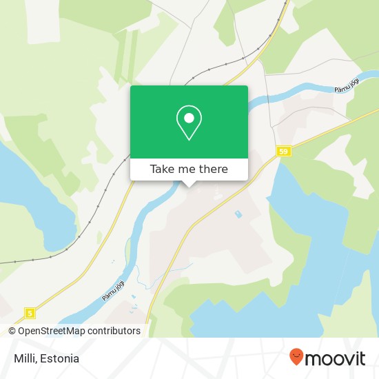 Milli, Pärnu maantee 86705 Sindi map