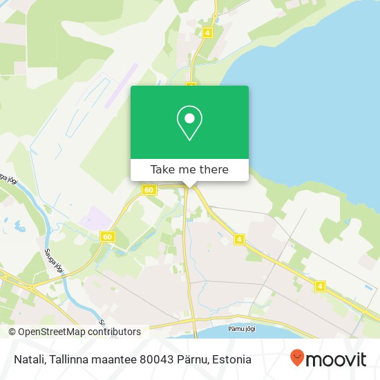 Карта Natali, Tallinna maantee 80043 Pärnu