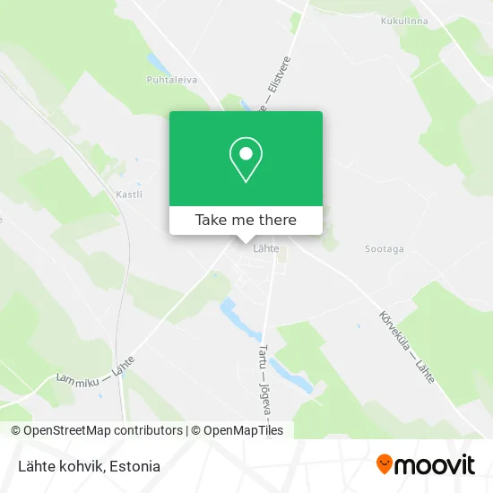 Карта Lähte kohvik