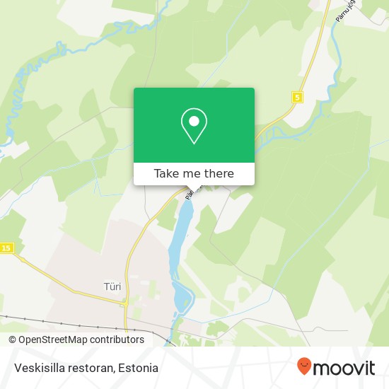 Карта Veskisilla restoran, 72232 Türi