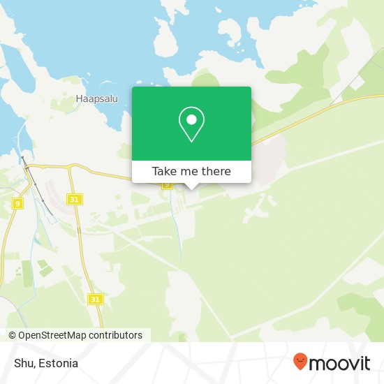 Карта Shu, Rannarootsi tee 90401 Ridala vald