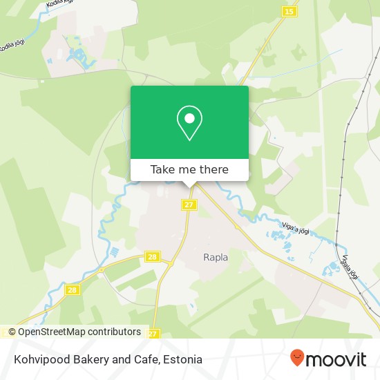 Kohvipood Bakery and Cafe, Hariduse 79513 Rapla map