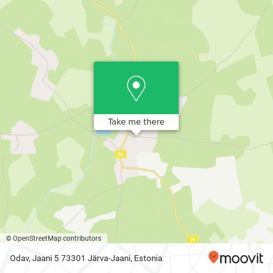 Карта Odav, Jaani 5 73301 Järva-Jaani
