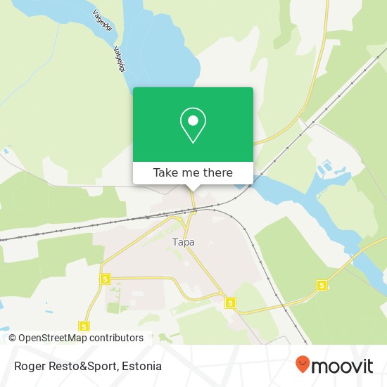 Roger Resto&Sport, Ülesõidu 45107 Tapa map