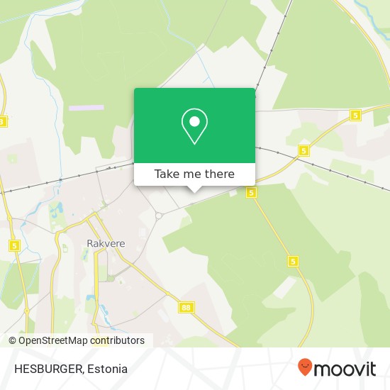 Карта HESBURGER, Lõõtspilli 2 44313 Rakvere