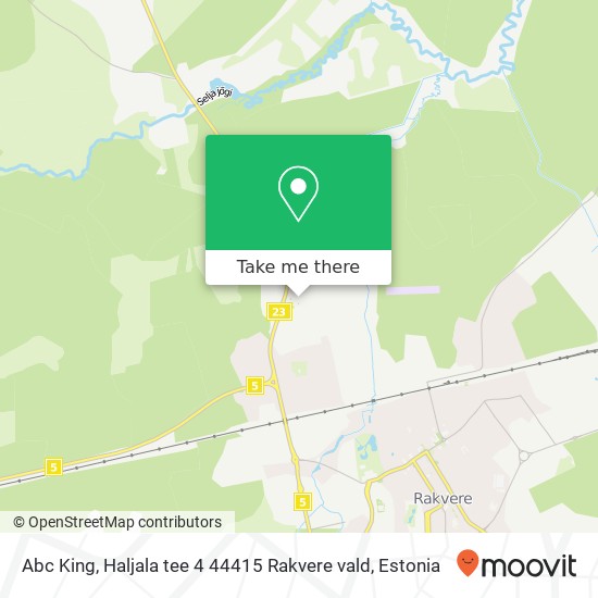 Abc King, Haljala tee 4 44415 Rakvere vald map