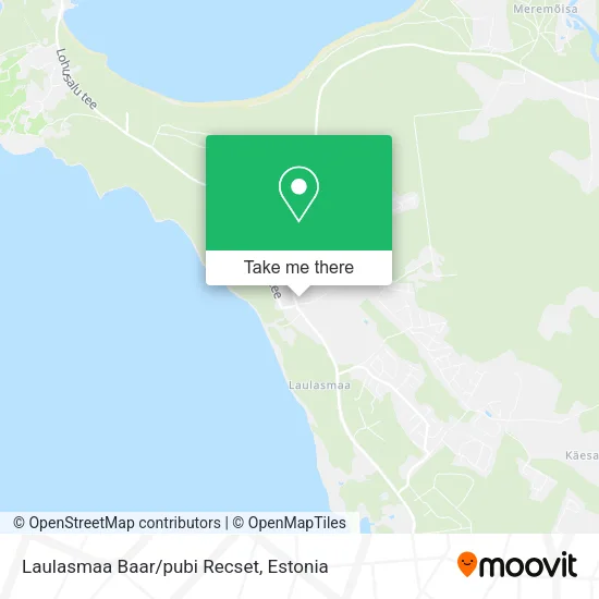 Карта Laulasmaa Baar/pubi Recset