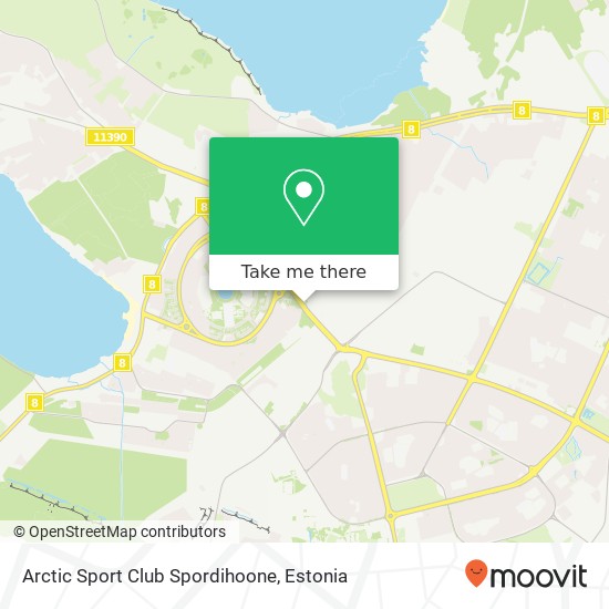 Карта Arctic Sport Club Spordihoone, Ehitajate tee 114 13517 Tallinn