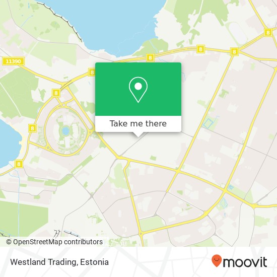 Карта Westland Trading, Kadaka tee 44 12915 Tallinn