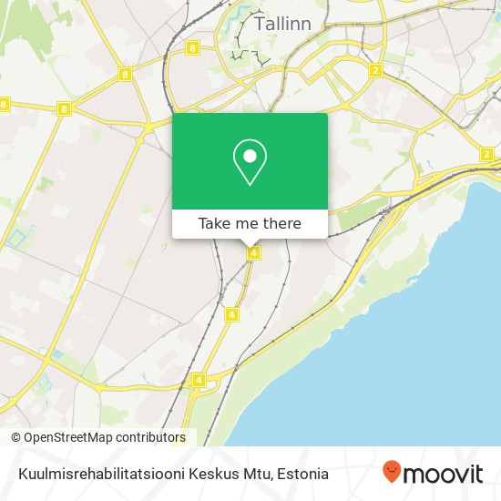 Kuulmisrehabilitatsiooni Keskus Mtu, Pärnu maantee 11312 Tallinn map