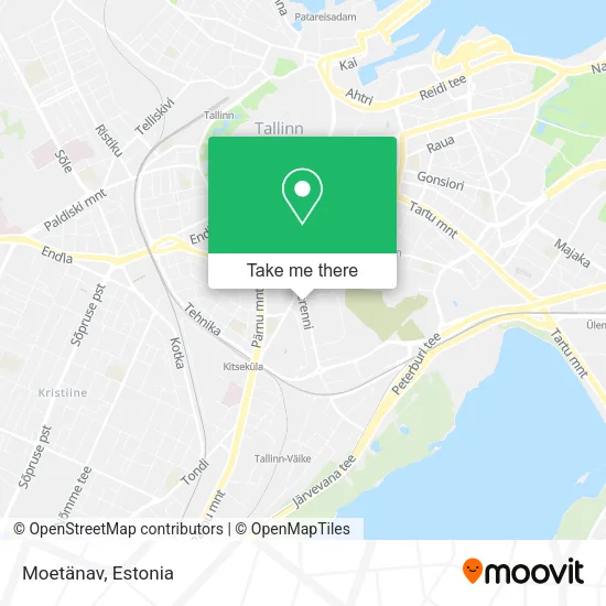 Карта Moetänav