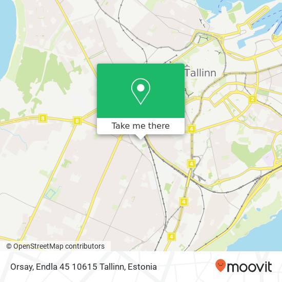 Orsay, Endla 45 10615 Tallinn map