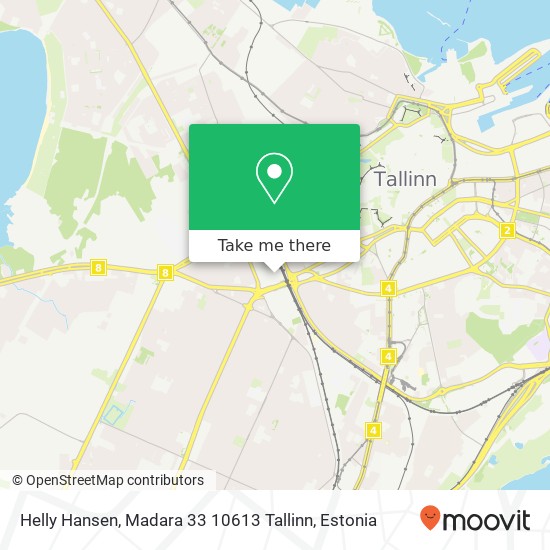Карта Helly Hansen, Madara 33 10613 Tallinn