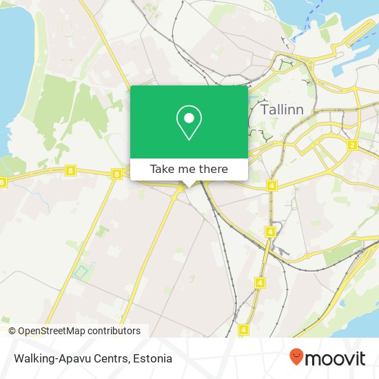 Walking-Apavu Centrs, Endla 10615 Tallinn map