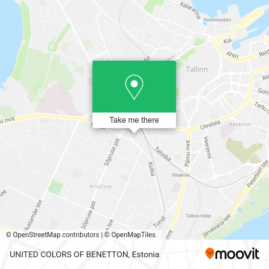 Карта UNITED COLORS OF BENETTON