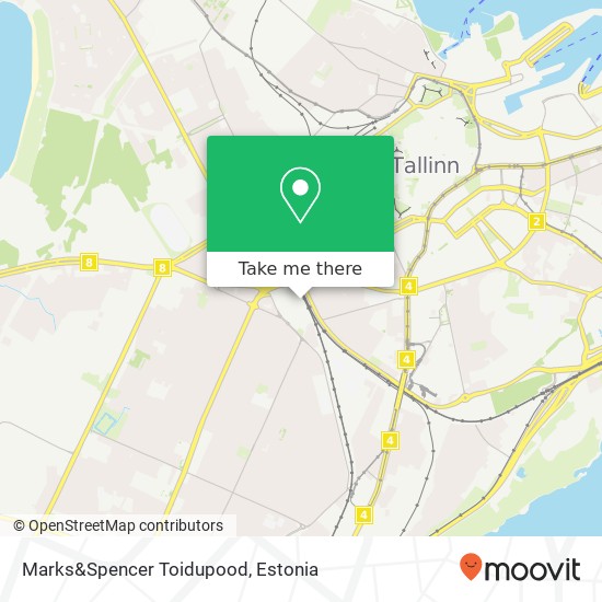 Карта Marks&Spencer Toidupood, 10615 Tallinn