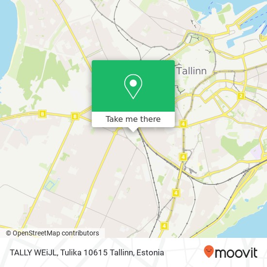 Карта TALLY WEiJL, Tulika 10615 Tallinn