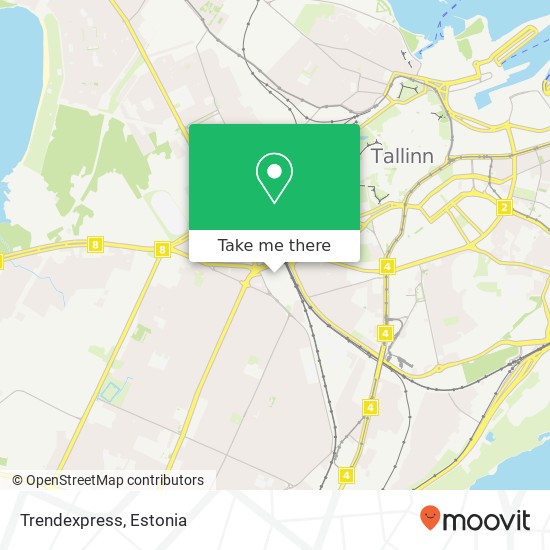 Карта Trendexpress, Endla 45 10615 Tallinn