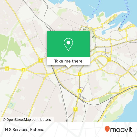 Карта H S Services, Endla 10122 Tallinn