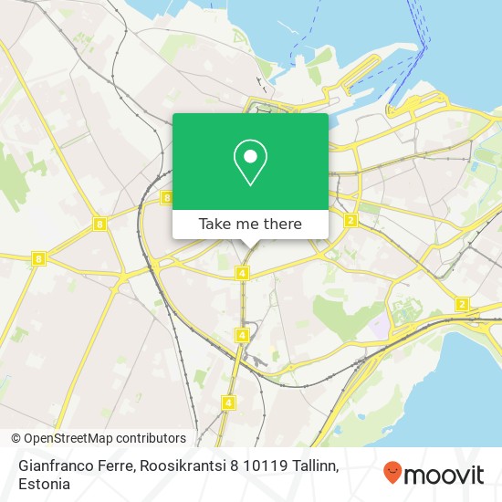 Карта Gianfranco Ferre, Roosikrantsi 8 10119 Tallinn