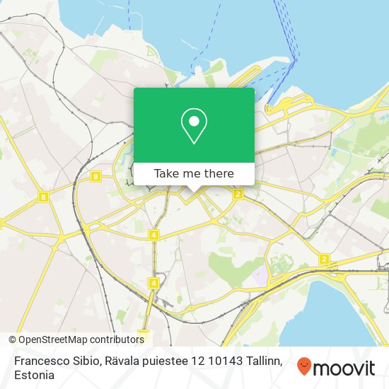Карта Francesco Sibio, Rävala puiestee 12 10143 Tallinn