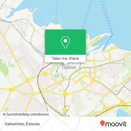 Карта Gelsomino, Lai 2 10133 Tallinn