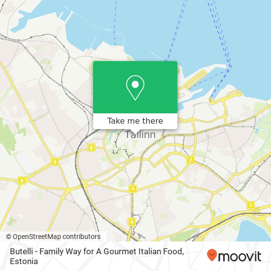 Butelli - Family Way for A Gourmet Italian Food, Dunkri 10123 Tallinn map