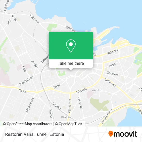 Restoran Vana Tunnel map