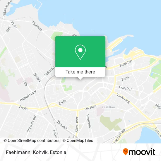 Карта Faehlmanni Kohvik