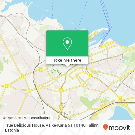 True Delicious House, Väike-Karja 6a 10140 Tallinn map