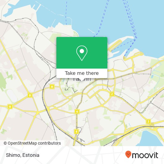 Карта Shimo, Kuninga 1 10146 Tallinn