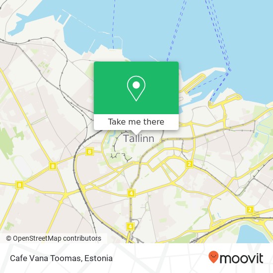 Карта Cafe Vana Toomas, Raekoja plats 8 10146 Tallinn