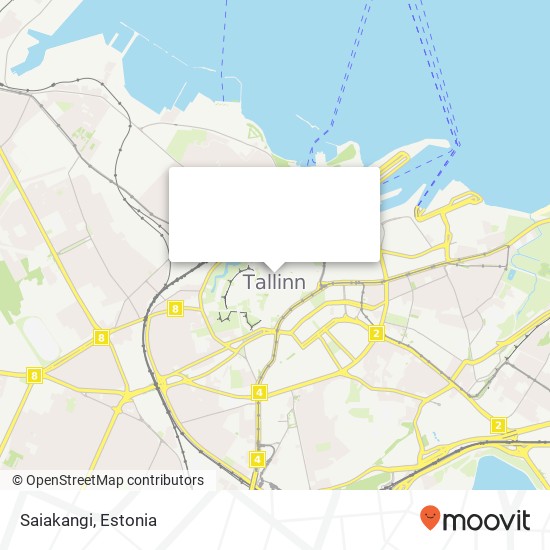 Карта Saiakangi, Saiakang 10146 Tallinn