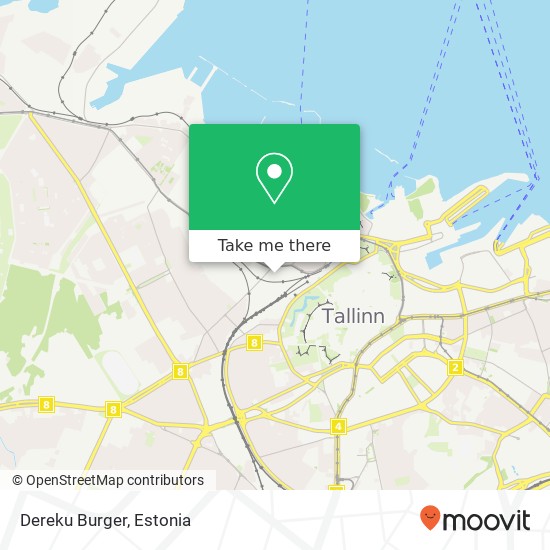 Карта Dereku Burger, Telliskivi 62 10412 Tallinn