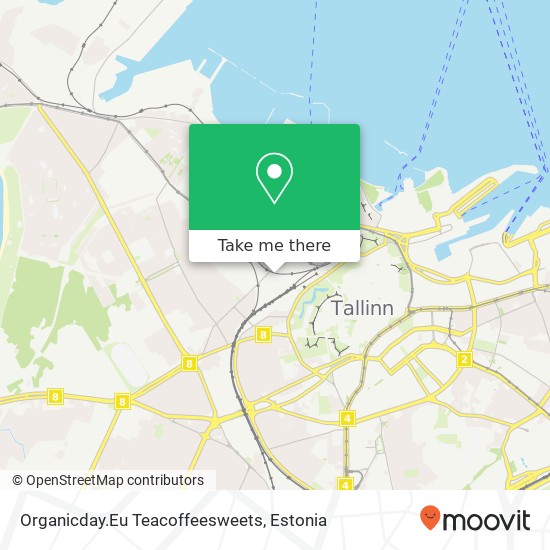 Карта Organicday.Eu Teacoffeesweets, Telliskivi 60 10412 Tallinn