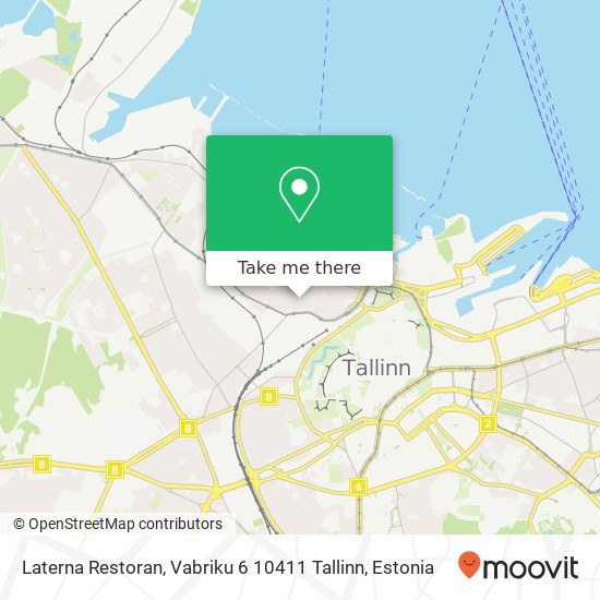 Laterna Restoran, Vabriku 6 10411 Tallinn map