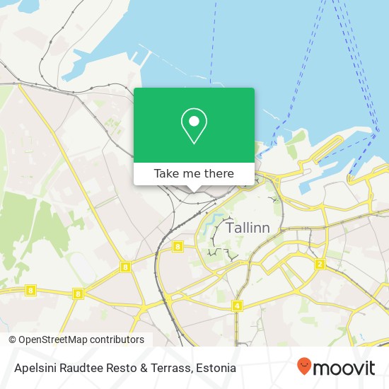 Apelsini Raudtee Resto & Terrass, Kopli 3 10412 Tallinn map