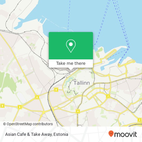 Asian Cafe & Take Away, Kopli 4 10412 Tallinn map